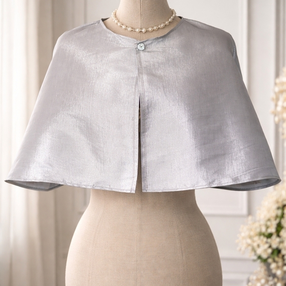 Elegant Silver Capelet